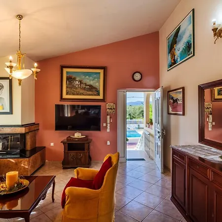 Vlassoula - Beachfront Luxury With Private Pool & Garden Heaven