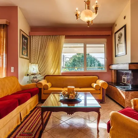 Villa Vlassoula - Beachfront Luxury With Private Pool & Garden Heaven