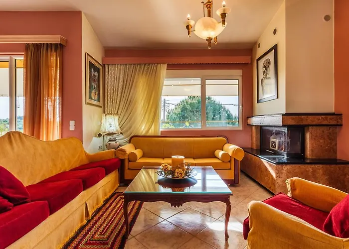 Villa Vlassoula - Beachfront Luxury With Private Pool & Garden Heaven