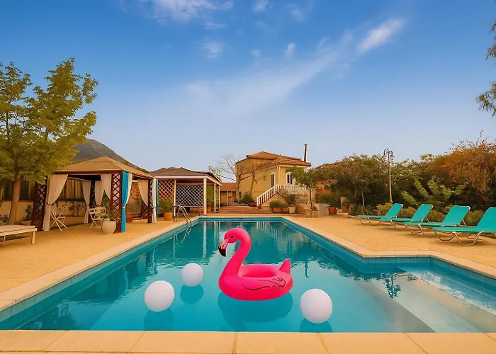 Villa Vlassoula - Beachfront Luxury With Private Pool & Garden Heaven *